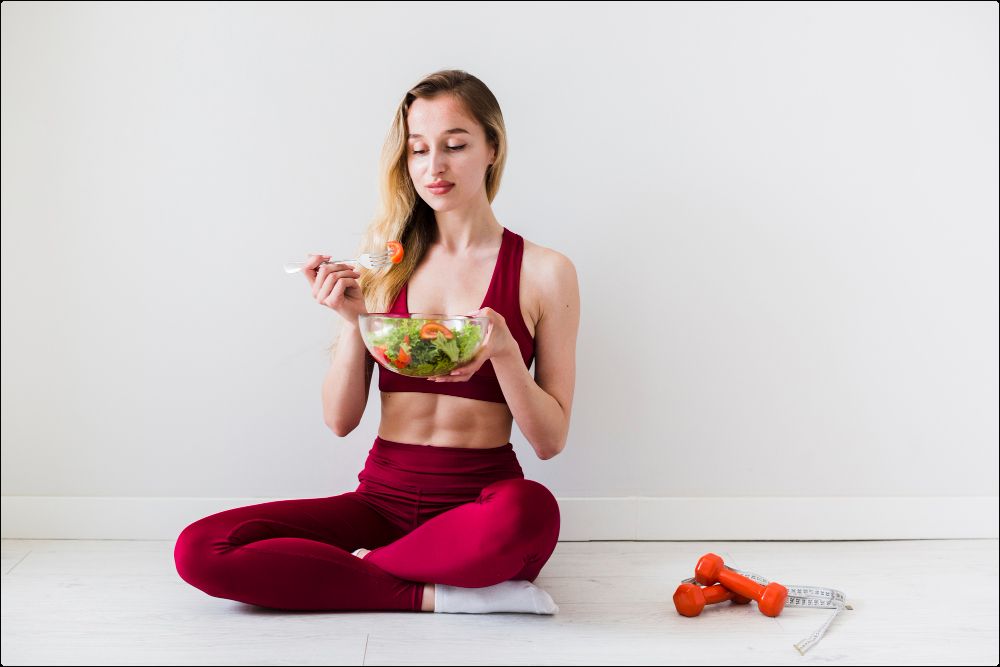 imagen de que cuida su alimentación antes y después de entrenar